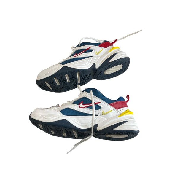 Nike M2K Tekno Womens Sneakers AO3108-402 Size 8.5 US Multicolor White/Red/Blue/ - Picture 6 of 11